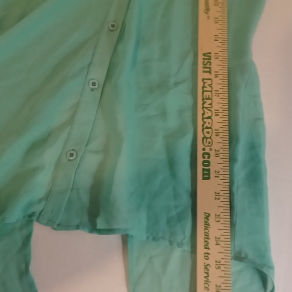 Rhapsody Women's Collared Tank with White Lace on Chest Button Up Front and Back - Picture 3 of 8